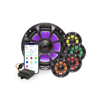 Aquatic AV RGB PX312 Marine Speakers Pro Sport 6.5 inch Black (Pair)