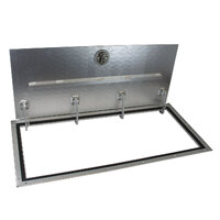 Bomar Aluminium Tread Plate Access Hatch with J-Hinges 1235x590mm