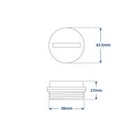 Replacement Acetal Plug 1-1/2’’ UNF Thread for Weld-On Bung