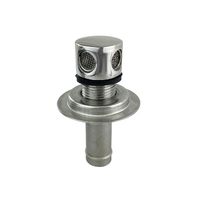 Fuel Tank Breather Vent Stainless Steel Recessed Straight 16mm Hose