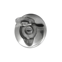 Lockable Deck Fill Polished Stainless Steel FUEL 38mm to 50mm