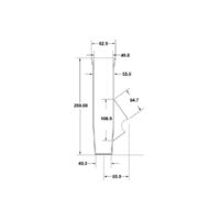 Aluminium Rod Holder with Side Weld-On Bracket