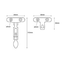 Anti-Rattle Stainless Steel Hatch Fastener 