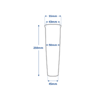 Weld-On Rod Holder Stainless Steel Brushed Finish
