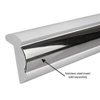 Gunwale Rub Rail Rigid PVC 50mm x 3.65m