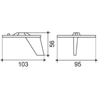 Yamaha or Honda Trim Tab Anode 20-50hp