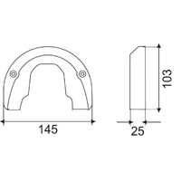 Bombardier (OMC) Front Gearcase Anode