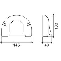 Bombardier (OMC) Cobra Front Gearcase Anode