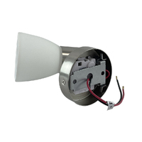 Interior Reading Lamp Brushed Aluminium with Touch Dim Switch Warm White