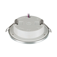 Quick TED C IP40 LED Downlight Warm White Stainless Steel Mirror Polished