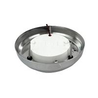 Quick TIM Series LED Downlight Stainless Steel Rim Warm White