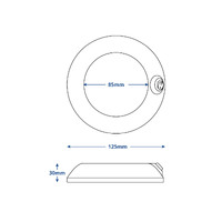 LED Cabin Light with Switch 12V Cool White