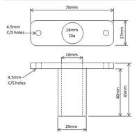 Rowlock Insert Top Mount Socket
