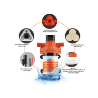 Seaflo Washdown Pump Kit 3GPH 70PSI with 6m Hose Coil