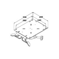 Seat Swivel Slide Extra Wide Locking suits 73mm Post