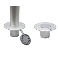 Table Pedestal Plug In Adjustable Gas Rise with Swivel 320 to 690mm