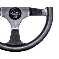 Steering Wheel 3 Spoke 350mm Black
