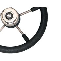 Steering Wheel V57B 350mm 5 Spk S/S Blk Grip