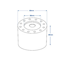 X63 Hub & Button For UltraFlex Steering Wheels