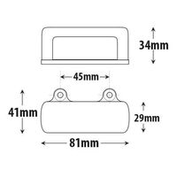 Roadvision Trailer License Plate LED Lamp 10-30v