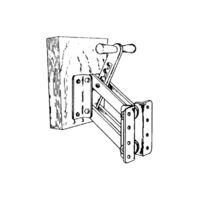 Outboard Motor Bracket Aluminium Adjustable 15HP