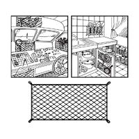 Elastic Bunk Net 600mm x 2m