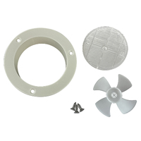 Solar Powered Vent White with Switch & Battery