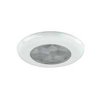 LED Cabin Light Round 77mm White with Spacer 12V