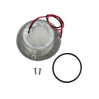 LED Cabin Light Round 71mm Stainless Steel 12V