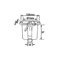 Oval Flush Mounting Hand Shower Container