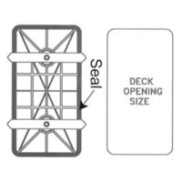 Deck Plate Waterproof 530x285mm