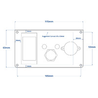 Bilge Pump Switch & Alarm Control Panel 12V