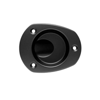 Beerocket Rod and Cup Holder with Oval Head Black Plastic 30deg