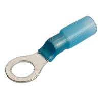 Narva Adhesive Heatshrink Ring Terminals Blue 4mm