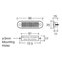 LED Courtesy Strip Lights 10-30v