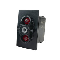 LED Illuminated Sealed Rocker Switches without Actuator Cover ON/OFF/ON