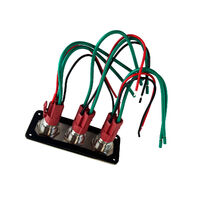 Stainless Steel Strip Switch Panels with Red LED On/Off Push Button Switches