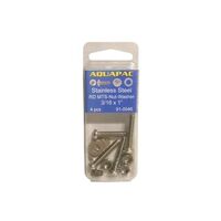 Pan Head Bolt Nut & Washer Set 304-Grade Stainless Steel Packs