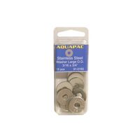 Plain Large Flat Washers 304-Grade Stainless Steel Packs