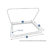 Bomar Hatch Trim Ring for Trapezoid Deck Hatches