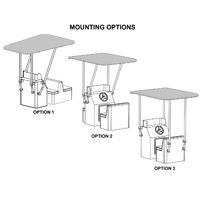 Oceansouth Heavy Duty T-Top Console Mount width 1.4m
