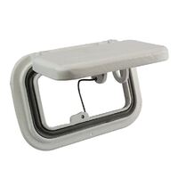 White Powder Coated Scupper Drains