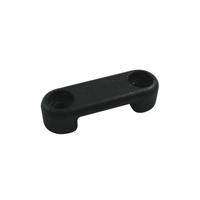 Flat Webbing Saddles Black Nylon