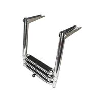 Ladder Telescopic Above-Platform Stainless Steel for Horizontal Mounting