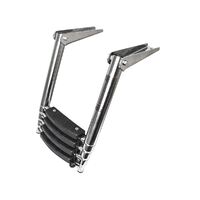 Above Platform Telescopic Ladder with Extra Wide Steps
