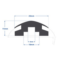 Black PVC Gunwale Insert Suit Boat Trim