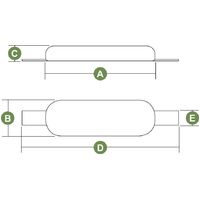 Anodes - Zinc Oval with Straps
