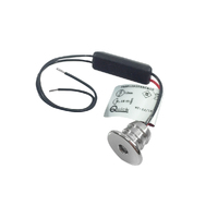 Quick TINA Series Mini LED Courtesy Light with Stainless Steel Rim