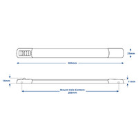 Hella Marine LED Strip Lamp with Switch Dual Colour White/Red