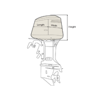 Oceansouth Universal Half Outboard Storage Cover